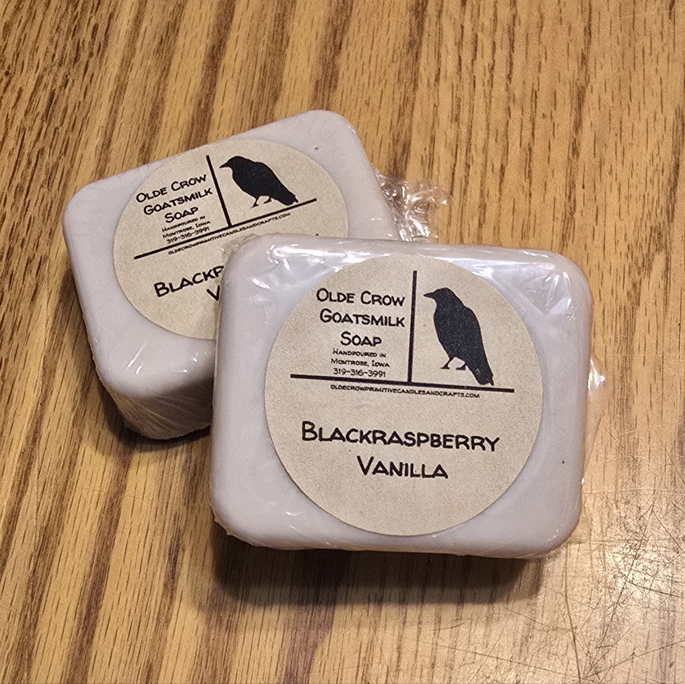 2pk. Black Raspberry Vanilla goatsmilk soap